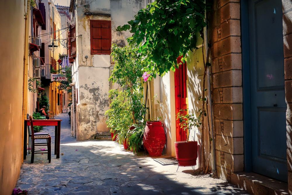 Chania Old Town Crete alley